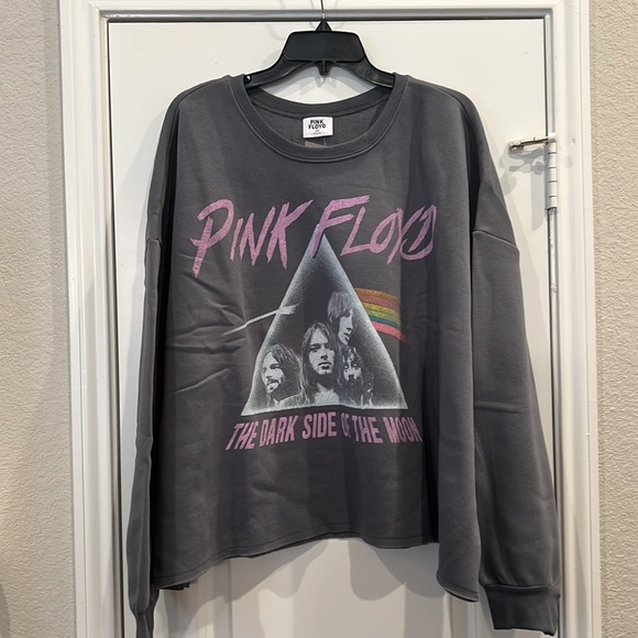 NWT! Pink Floyd the dark side of the moon plus size graphic sweatshirt - gray - Picture 3 of 6